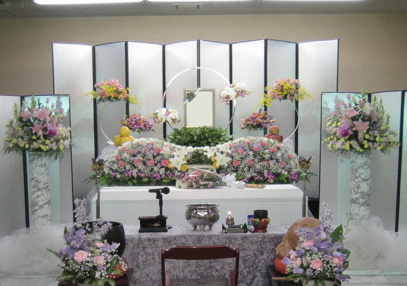 家族葬　花祭壇４５万円(税込）プラン